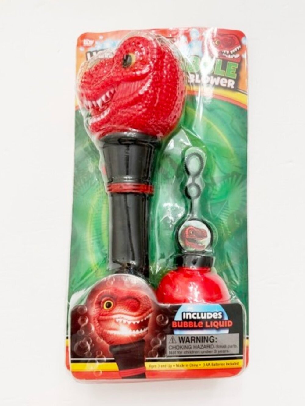 11.5” T-Rex Light-Up Bubble Blower